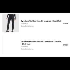 Gym shark leggings and crop top